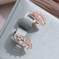 Bright Gold-Tone Ivy Earrings