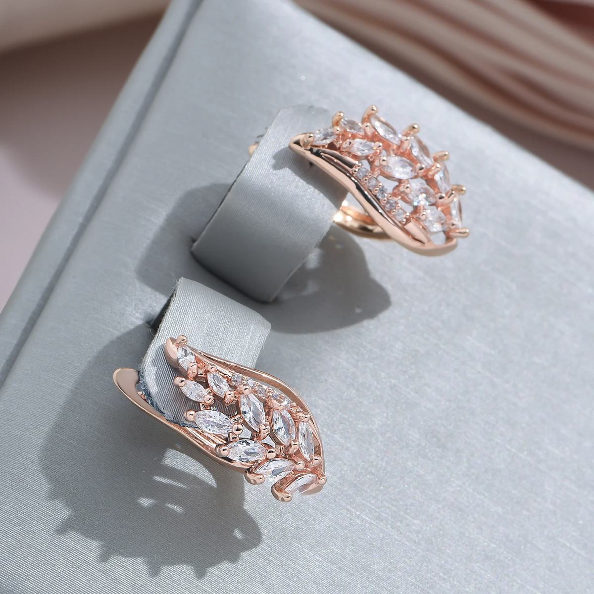Bright Gold-Tone Ivy Earrings
