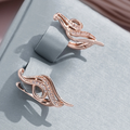 Bright Gold-Tone Irregular Spirit Earrings