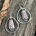 Vintage-Style Carved Gem-Look Earrings