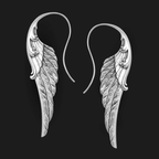 Vintage-Style Angel Wing Earrings