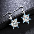 Vintage-Style Blue Starlight Earrings
