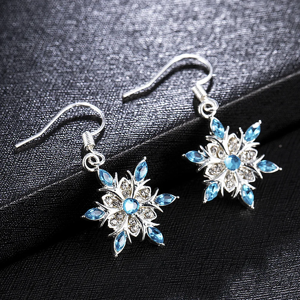 Vintage-Style Blue Starlight Earrings