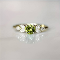 Vintage-Style Zirconia Olive Ring