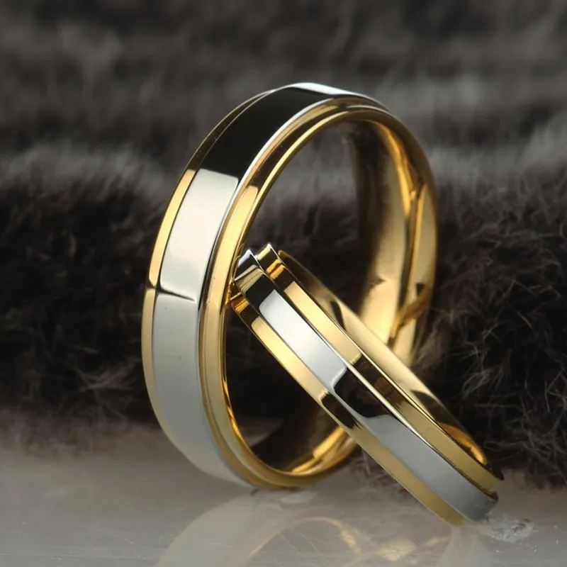 Vintage-Style Two-Tone Ring Set
