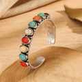 Vintage-Style Colourful Stone Bracelet