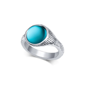 Vintage-Style Blue Mermaid Ring