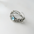 Vintage-Style Blue Moonstone Ring