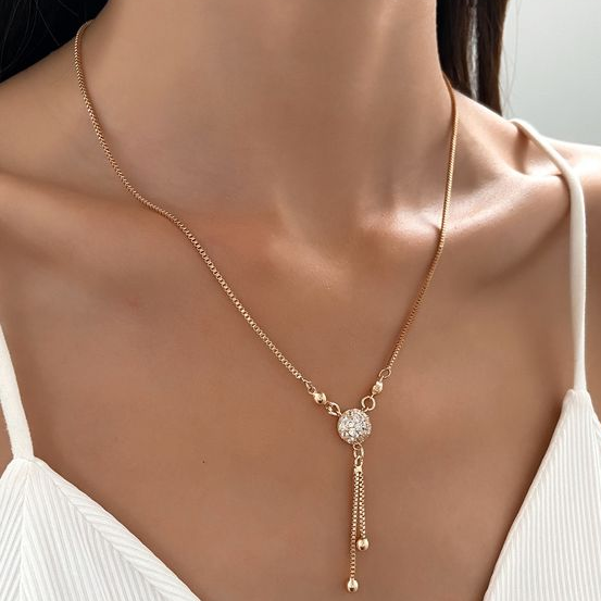 Vintage goudkleurige ketting met hanger