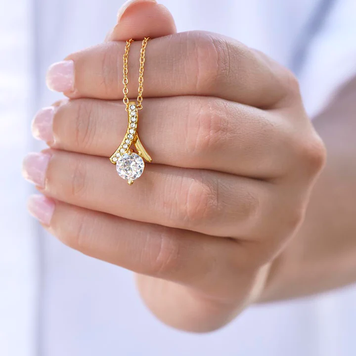 Vintage-Style Zirconia Gold-Tone Necklace