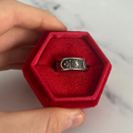 Vintage-Style Sun and Moon Ring