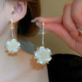 Bright White Blossom Earrings