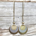 Vintage-Style Brown Dangle Earrings