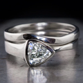 Vintage-Style Zirconia Layered Silver-Tone Ring