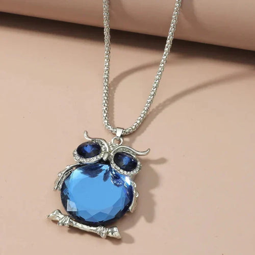 Adjustable Moonstone Owl Necklace