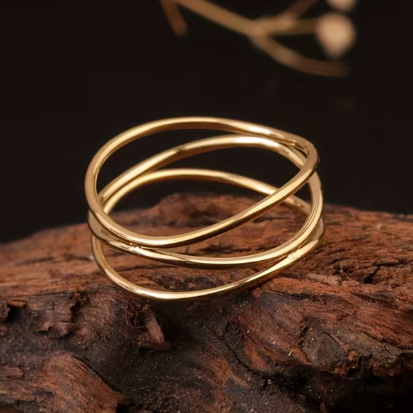 Triple-Layer Intertwined Ring