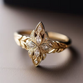 Bloemenring met marquise