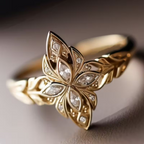 Bloemenring met marquise