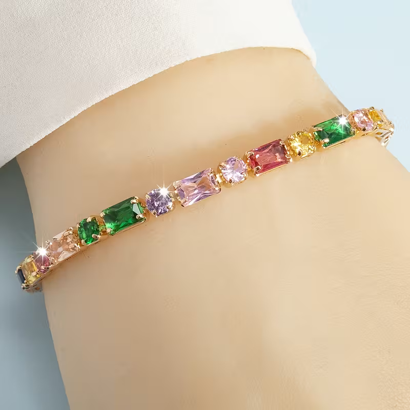 Stralende stenenarmband in vele kleuren