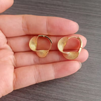 Sculpted Infinity Twist Earrings