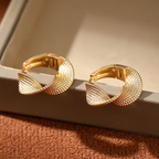 Sculpted Infinity Twist Earrings