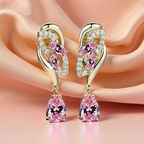 Velvet Flame Earrings in Four Colours