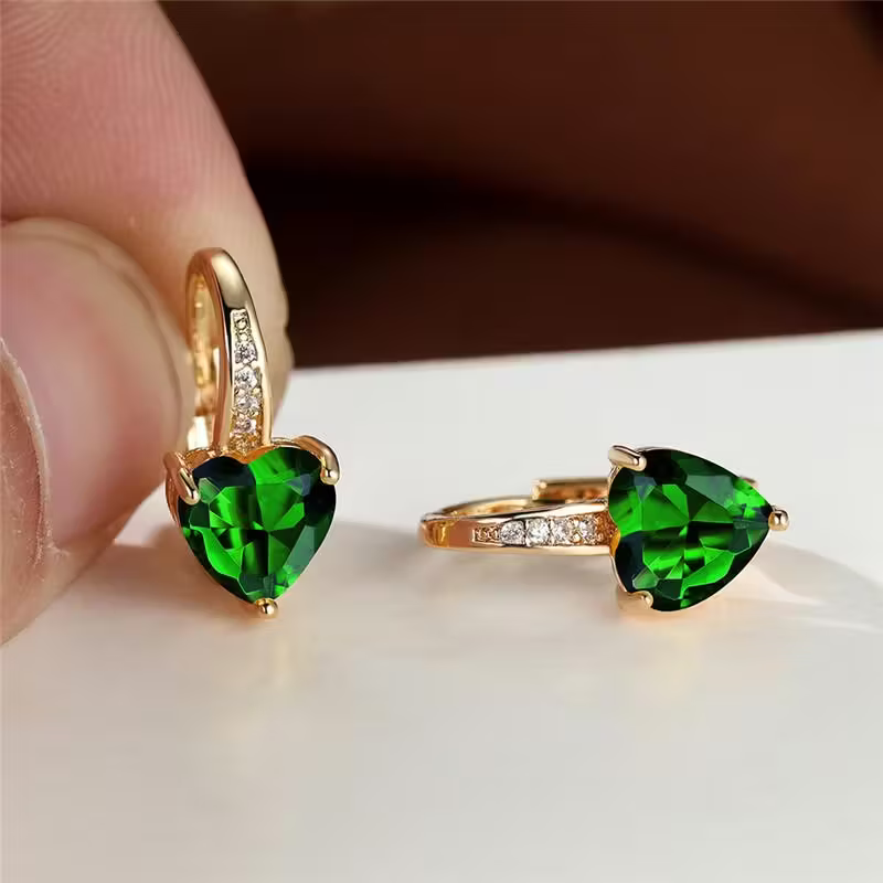Heart Earrings in Six Colours