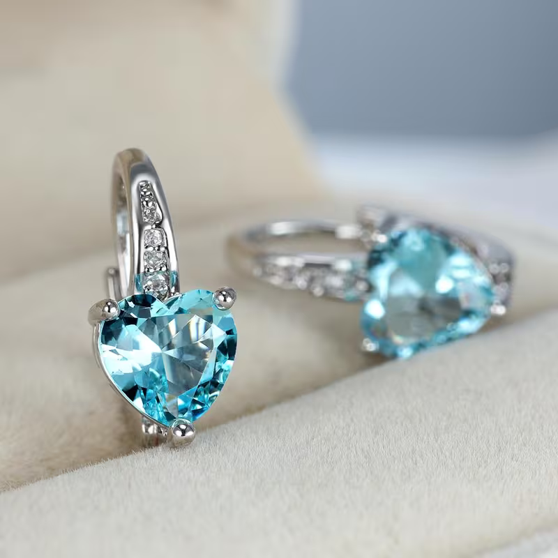 Heart Earrings in Six Colours