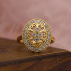 Blooming Lace Halo Ring