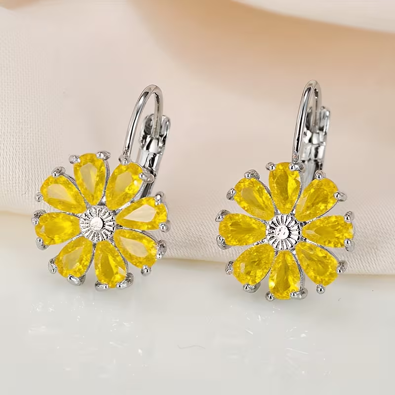 Bloom Earrings in Five Colours