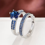 Twin Stone Crown Ring