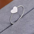Simple Heart Band Ring