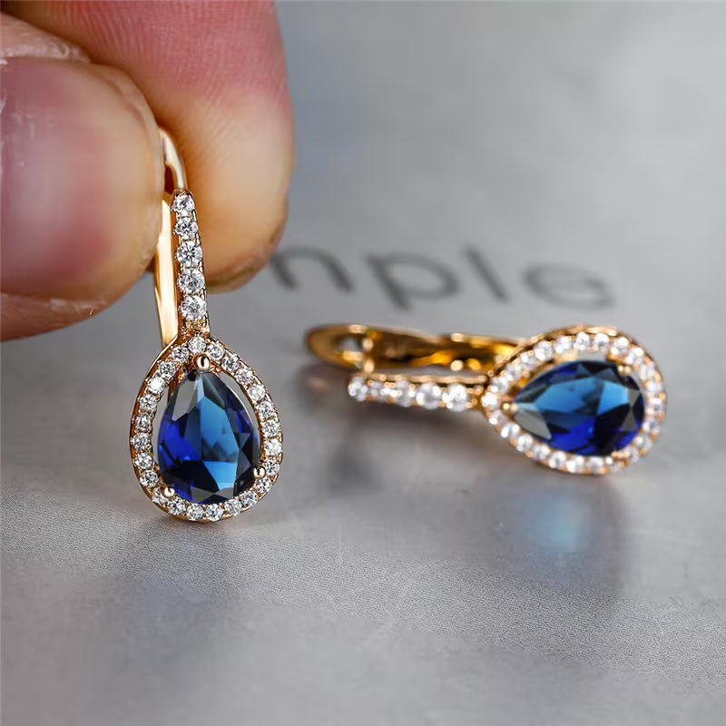 Teardrop Earrings in Three Colours