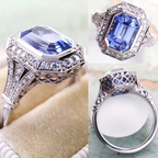 Art Deco-Style Blue Ring