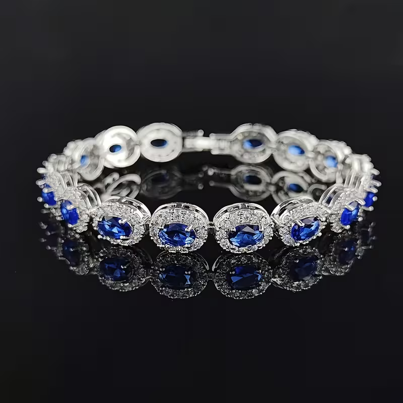 Oval Stone Bracelet in Three Colours