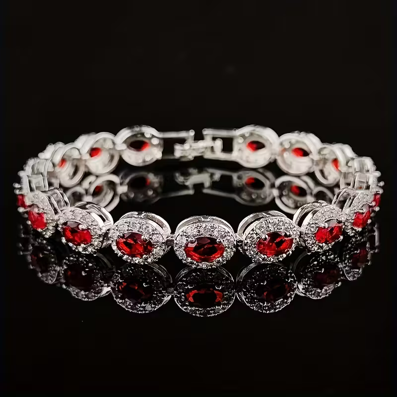 Oval Stone Bracelet in Three Colours