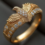 Goudkleurige adelaarsring