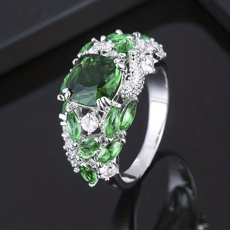 Blossom Ring in Three Stone Colours