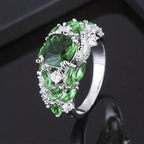 Blossom Ring in Three Stone Colours