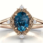 Blue Bloom Statement Ring