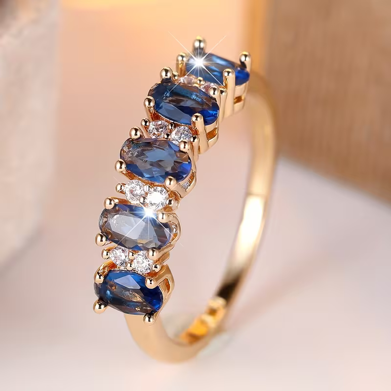 Royal Sapphire-Look Ring