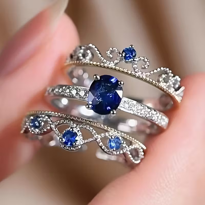 Tiara-Style Crown Ring