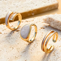 Gemstone-Look Stackable Ring Set