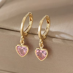Heart Earrings in Three Colours
