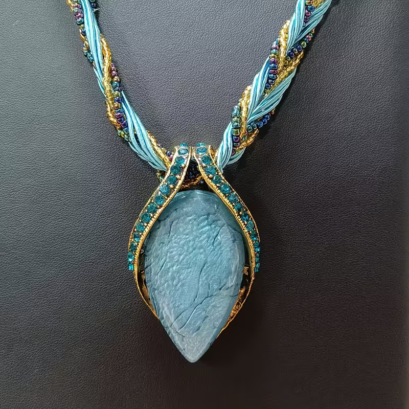 Ocean-Inspired Pendant Necklace in Three Colours