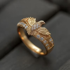 Goudkleurige adelaarsring