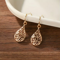 Boho Filigree Teardrop Earrings