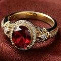 Crimson Halo Ring