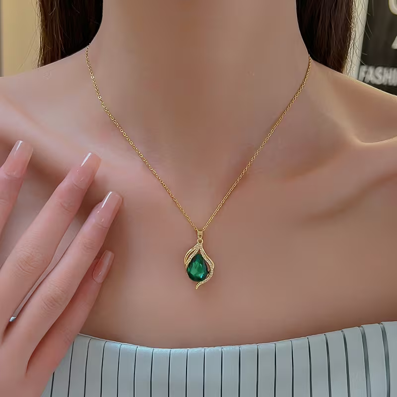 Golfketting met smaragdlook