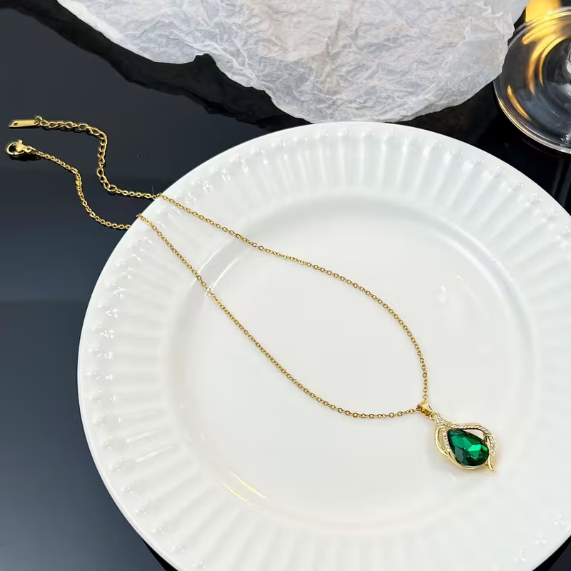 Golfketting met smaragdlook